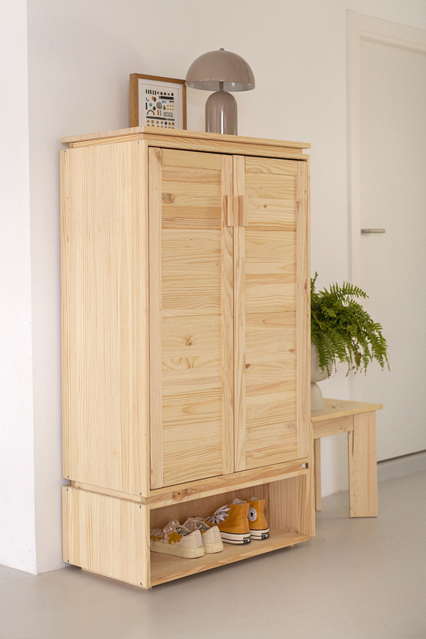 Imagen de ambiente 3 para:Armario zapatero de madera ecol&oacute;gica